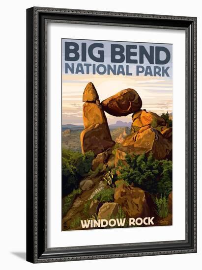 Big Bend National Park, Texas - Window Rock-Lantern Press-Framed Art Print