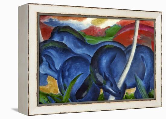 Big Blue Horses-Franz Marc-Framed Premier Image Canvas