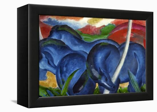 Big Blue Horses-Franz Marc-Framed Premier Image Canvas