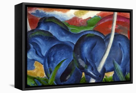 Big Blue Horses-Franz Marc-Framed Premier Image Canvas