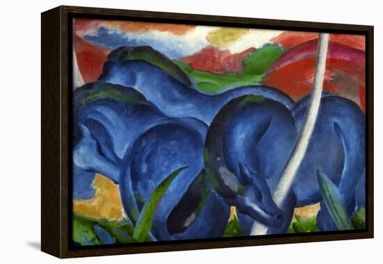 Big Blue Horses-Franz Marc-Framed Premier Image Canvas