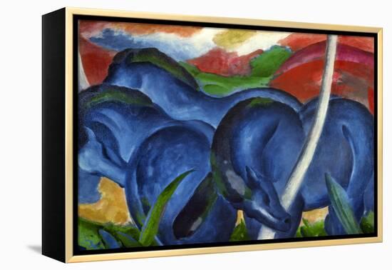 Big Blue Horses-Franz Marc-Framed Premier Image Canvas