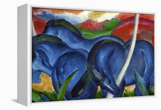 Big Blue Horses-Franz Marc-Framed Premier Image Canvas