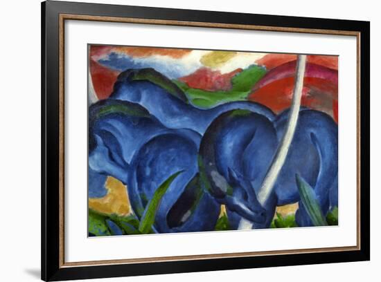 Big Blue Horses-Franz Marc-Framed Giclee Print