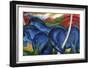 Big Blue Horses-Franz Marc-Framed Giclee Print