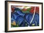 Big Blue Horses-Franz Marc-Framed Giclee Print