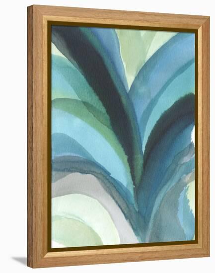 Big Blue Leaf I-Jodi Fuchs-Framed Stretched Canvas