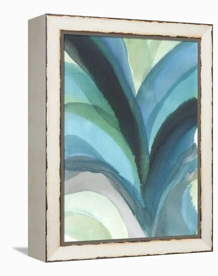 Big Blue Leaf I-Jodi Fuchs-Framed Stretched Canvas