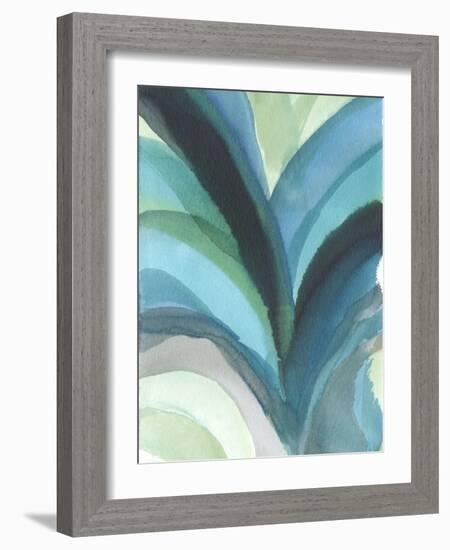 Big Blue Leaf I-Jodi Fuchs-Framed Art Print
