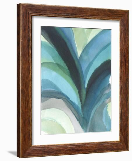 Big Blue Leaf I-Jodi Fuchs-Framed Art Print