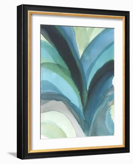 Big Blue Leaf I-Jodi Fuchs-Framed Art Print