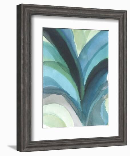 Big Blue Leaf I-Jodi Fuchs-Framed Art Print