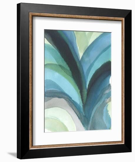 Big Blue Leaf I-Jodi Fuchs-Framed Art Print