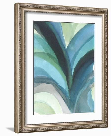 Big Blue Leaf I-Jodi Fuchs-Framed Art Print