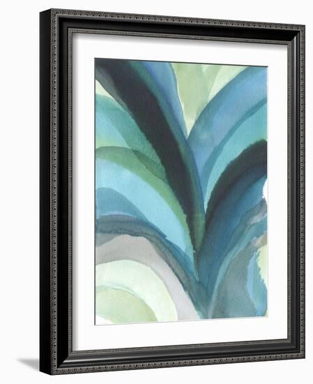 Big Blue Leaf I-Jodi Fuchs-Framed Art Print