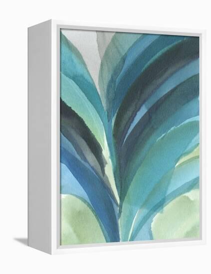 Big Blue Leaf II-Jodi Fuchs-Framed Stretched Canvas