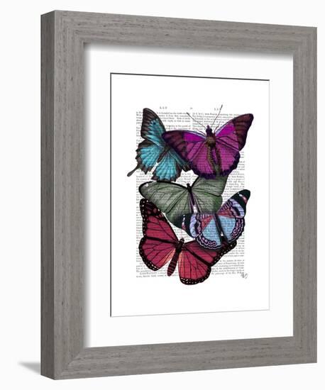 Big Bold Butterflies 3-Fab Funky-Framed Art Print