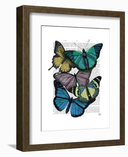 Big Bold Butterflies 4-Fab Funky-Framed Art Print