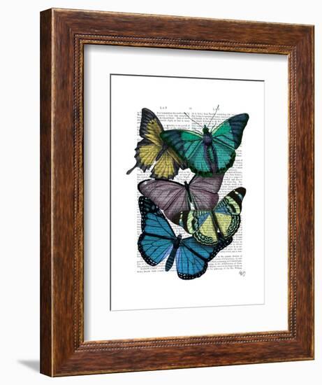 Big Bold Butterflies 4-Fab Funky-Framed Art Print