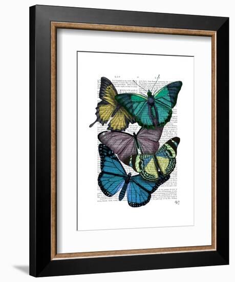 Big Bold Butterflies 4-Fab Funky-Framed Art Print