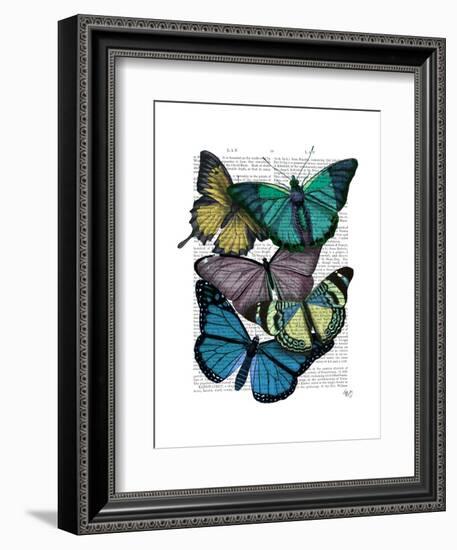 Big Bold Butterflies 4-Fab Funky-Framed Art Print