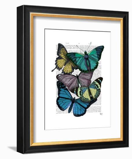 Big Bold Butterflies 4-Fab Funky-Framed Art Print