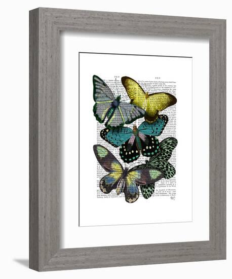 Big Bold Butterflies 6-Fab Funky-Framed Art Print