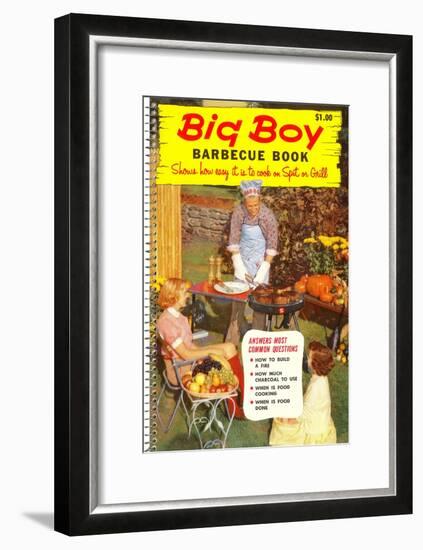 Big Boy Barbecue Book, Book Cover-null-Framed Art Print