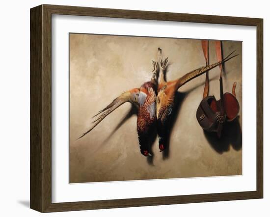 Big Brace of Pheasants-James Gillick-Framed Giclee Print