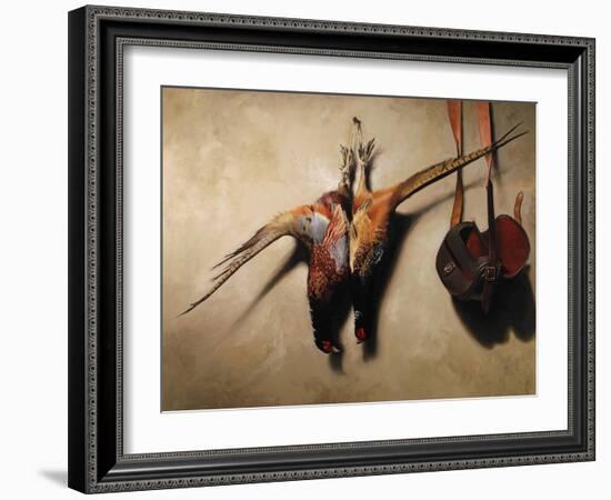 Big Brace of Pheasants-James Gillick-Framed Giclee Print