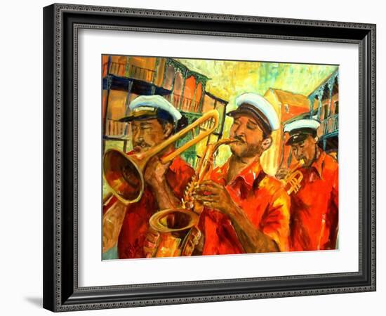 Big Brass Beat In New Orleans-Diane Millsap-Framed Art Print