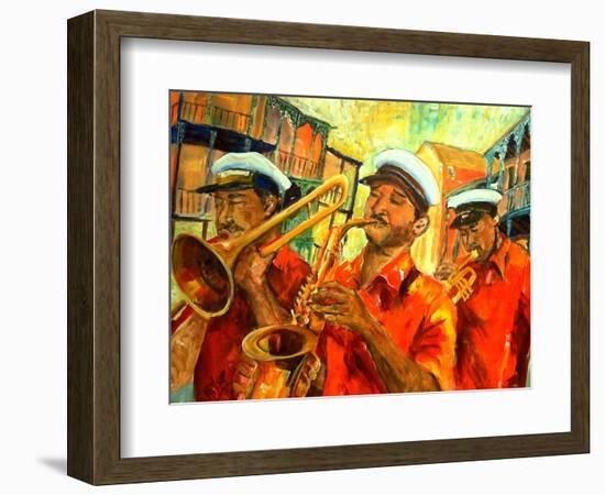 Big Brass Beat In New Orleans-Diane Millsap-Framed Art Print