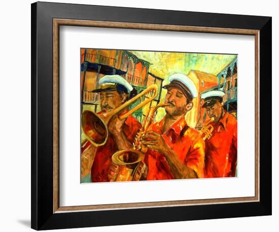 Big Brass Beat In New Orleans-Diane Millsap-Framed Art Print