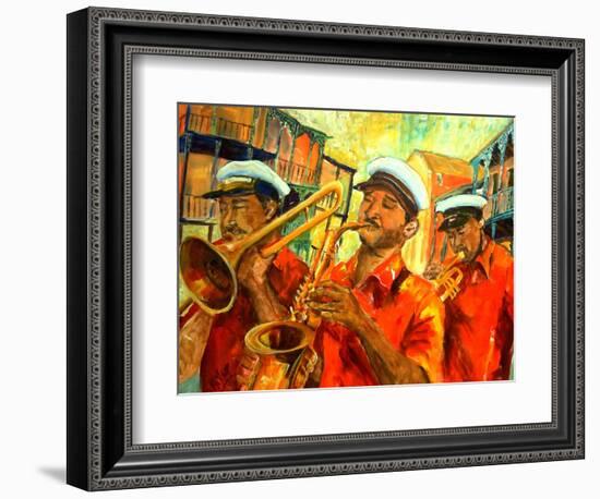 Big Brass Beat In New Orleans-Diane Millsap-Framed Art Print