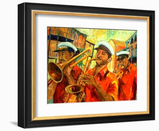 Big Brass Beat In New Orleans-Diane Millsap-Framed Art Print