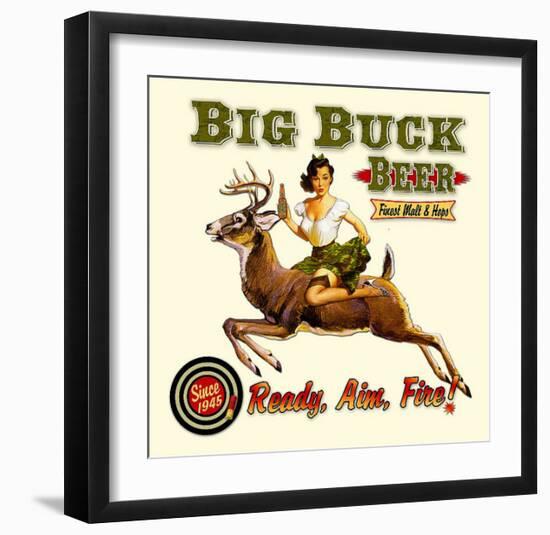 Big Buck Beer-null-Framed Giclee Print