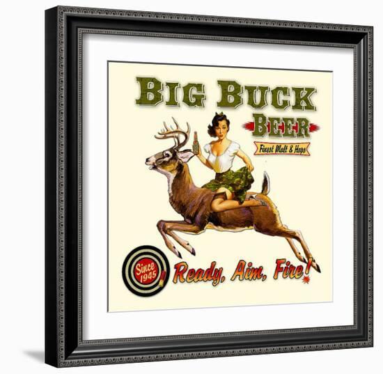 Big Buck Beer-null-Framed Giclee Print