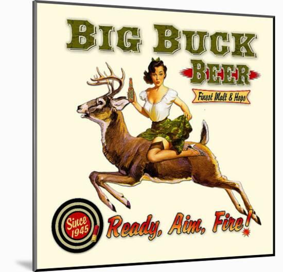Big Buck Beer-null-Mounted Giclee Print