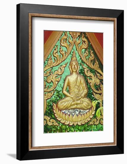 Big Buddha Temple Roof Detail, Fan Island, Wat Phra Yai, Ko Samui, Thailand-Cindy Miller Hopkins-Framed Photographic Print