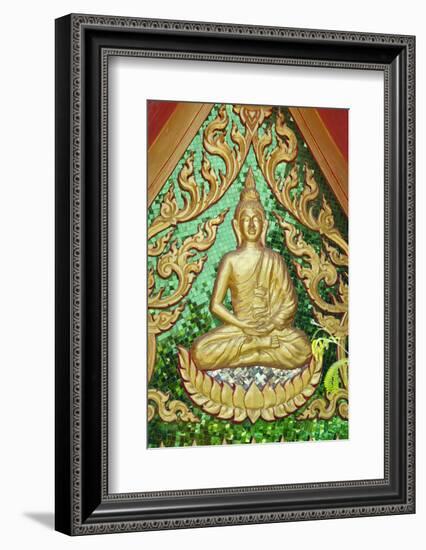 Big Buddha Temple Roof Detail, Fan Island, Wat Phra Yai, Ko Samui, Thailand-Cindy Miller Hopkins-Framed Photographic Print