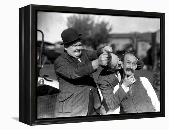 Big Business, Oliver Hardy, Stan Laurel [Laurel and Hardy], James Finlayson, 1929-null-Framed Stretched Canvas