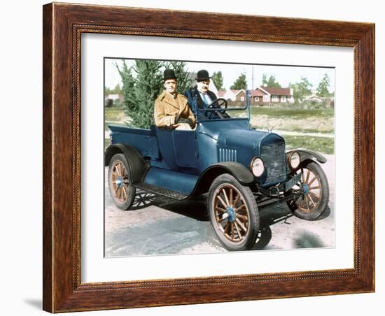 Big Business, Stan Laurel, Oliver Hardy, 1929-null-Framed Photo