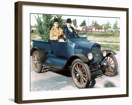 Big Business, Stan Laurel, Oliver Hardy, 1929-null-Framed Photo