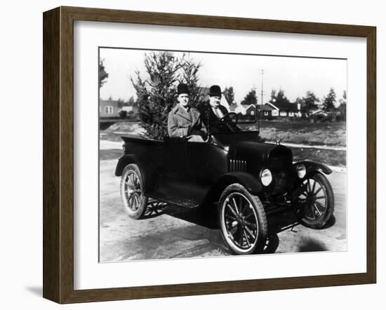 Big Business, Stan Laurel, Oliver Hardy [Laurel and Hardy], 1929-null-Framed Premium Photographic Print