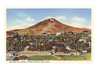 Big Butte With M Butte Montana Art Print Art Com