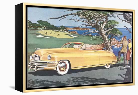 Big Car by Golf Course-null-Framed Stretched Canvas