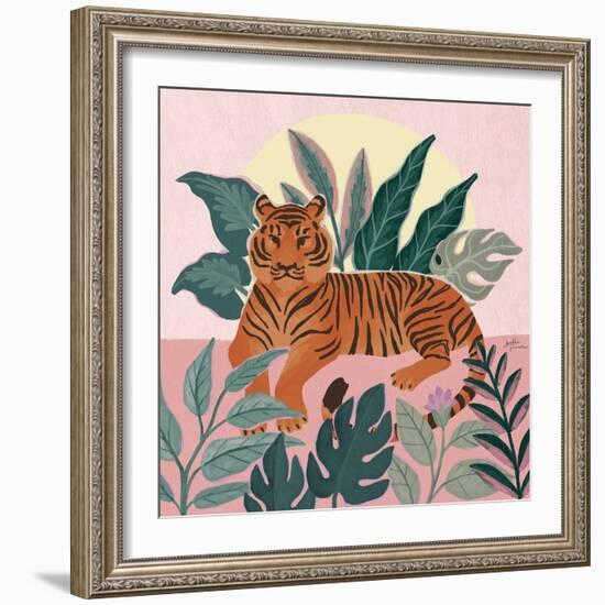 Big Cat Beauty III Pink-Janelle Penner-Framed Art Print