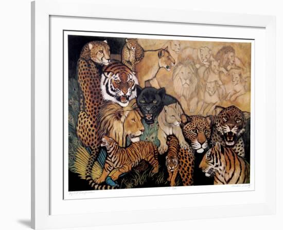 Big Cat Compositions-Caroline Schultz-Framed Collectable Print