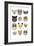 Big Cats in Glasses Print-Hanna Melin-Framed Giclee Print