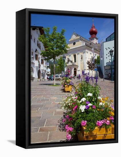 Big Church, Ortisei, Gardena Valley, Trentino-Alto Adige/South Tyrol, Italian Dolomites, Italy-Frank Fell-Framed Premier Image Canvas